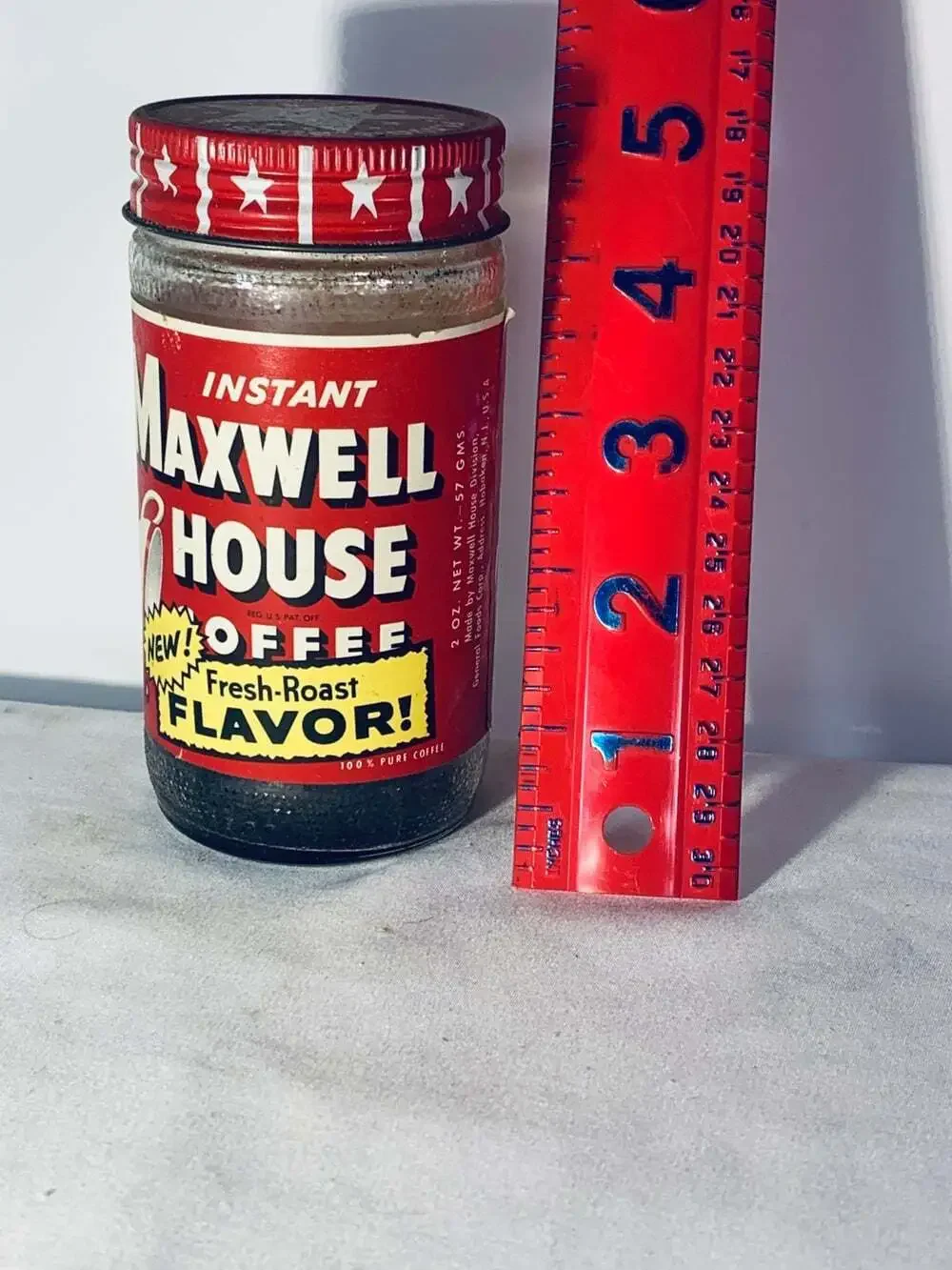 Vintage Maxwell House Coffee Jar retro advertising prop